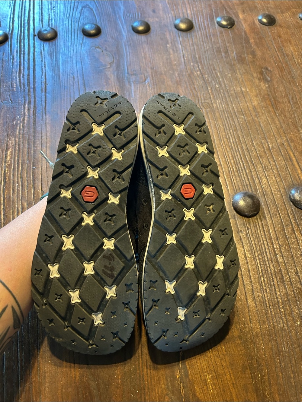 Astral Women’s Black Athletic Shoes with Blue Laces - Picture 5 of 5